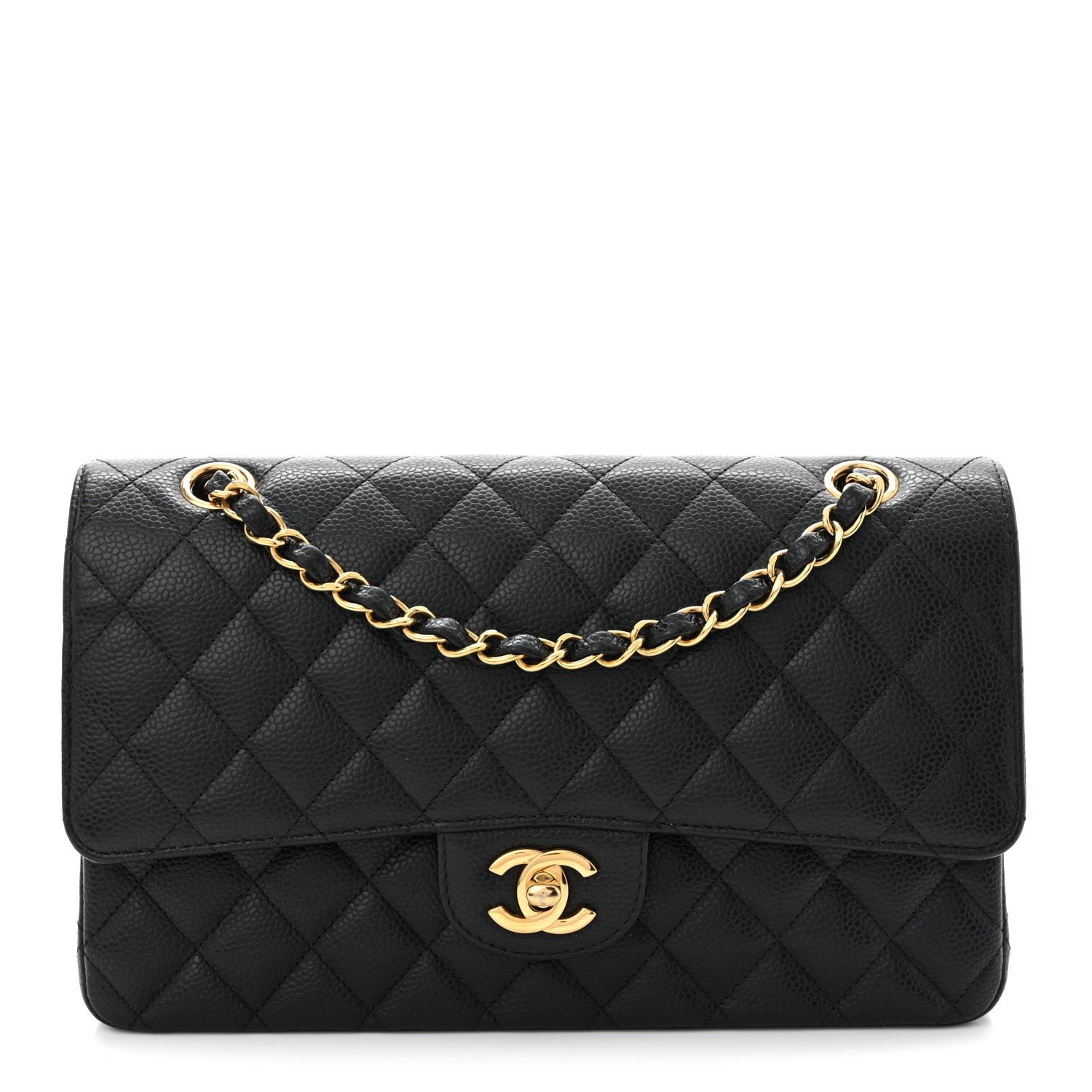 Chanel Caviar Quilted Medium Double Flap Black