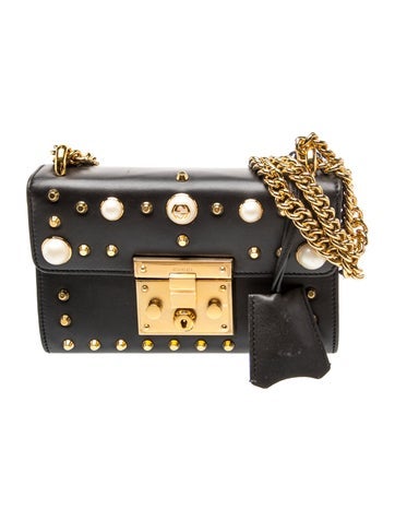 Faux Pearl Padlock Small