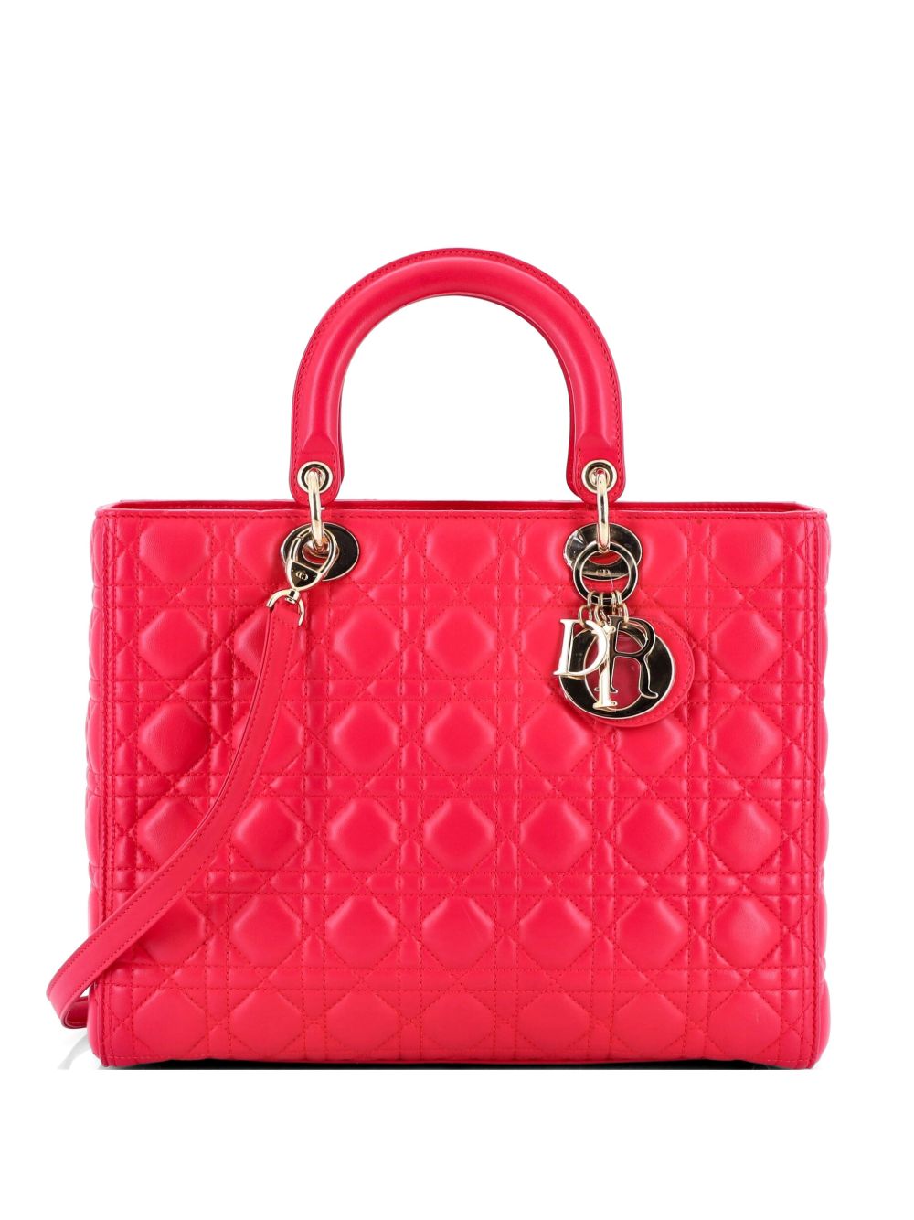 Lady Dior Bag Cannage Quilt Lambskin Large tote bag
