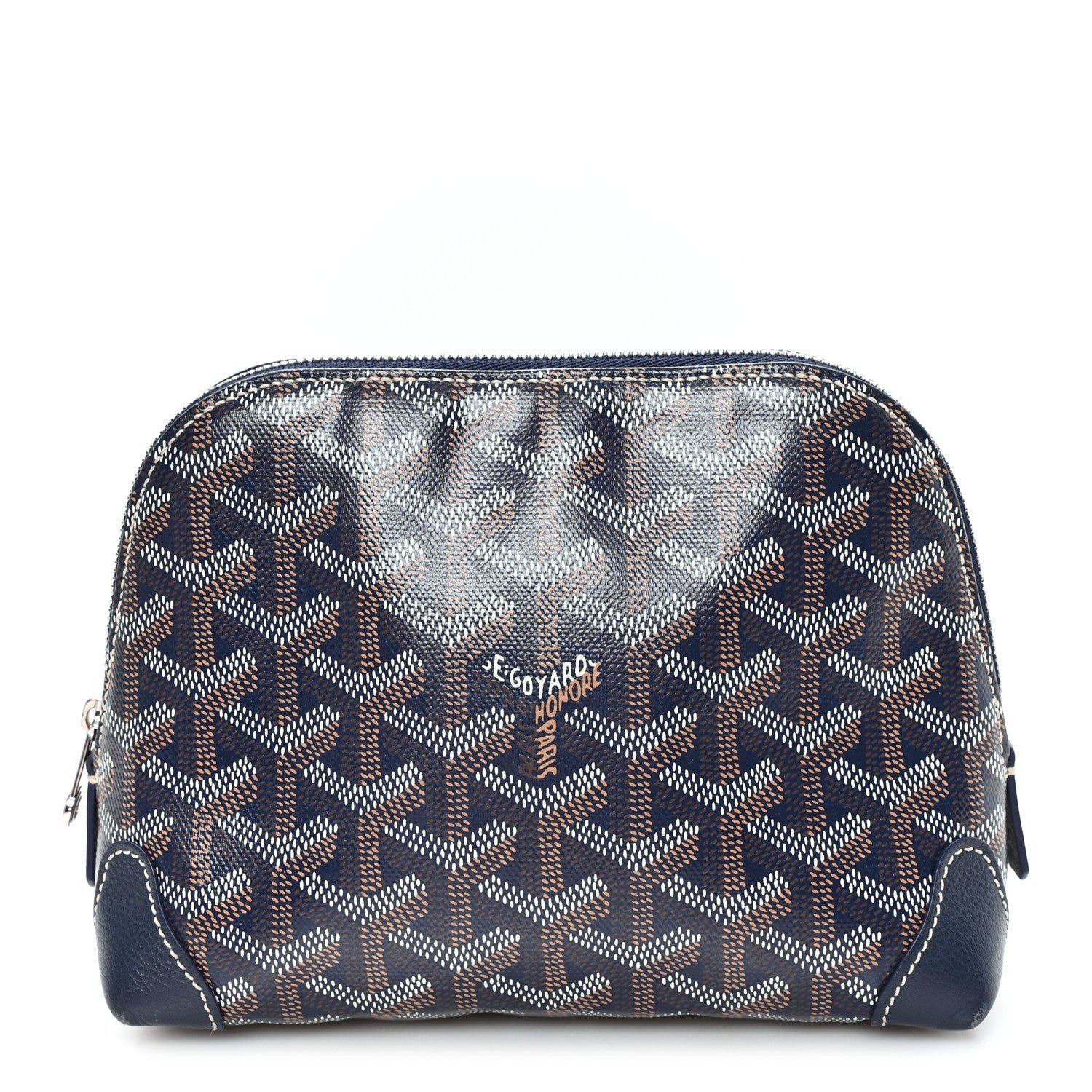 Goyard Goyardine Vendome Toiletry Pouch Navy