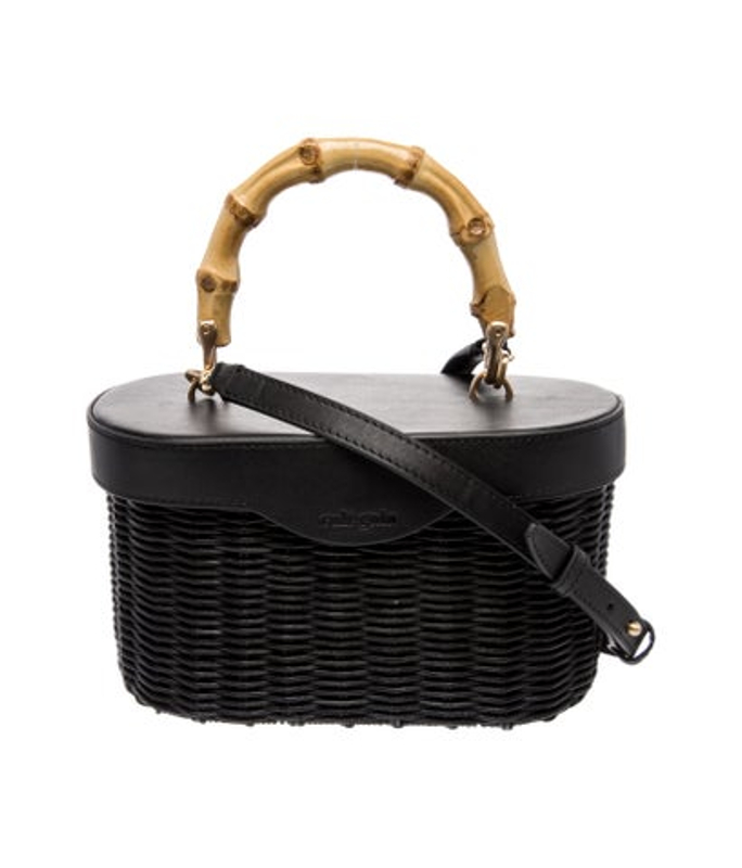 Cult Gaia Gaia Wicker Top Handle Bag