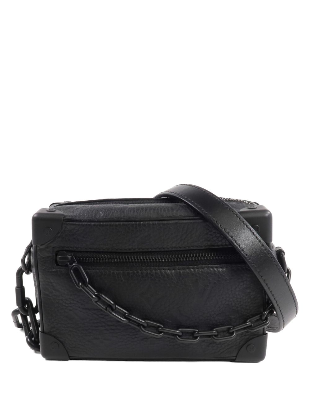 mini Soft Trunk Taurillon Clemence leather cross body bag
