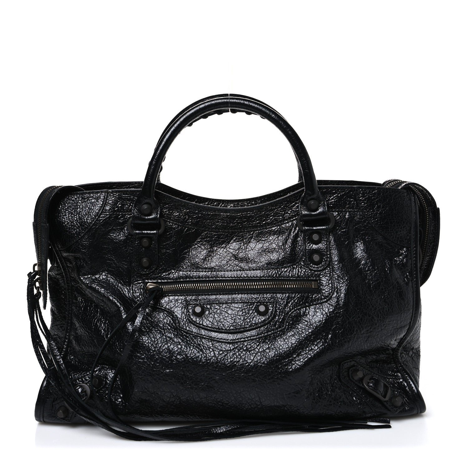 Balenciaga Agneau Arena Classic Hardware Medium Le City Black