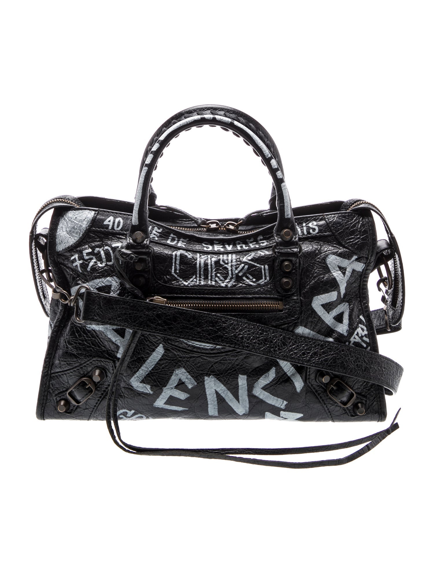 Leather Graffiti Motocross Classic City S Bag