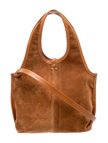 Suede Top Handle Bag