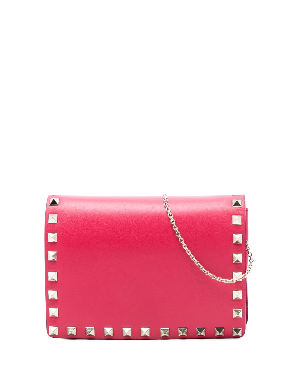 2000-2017 Leather Rockstud Chain Pouch crossbody bag