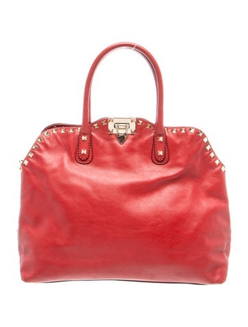 Rockstud Top Handle Bag