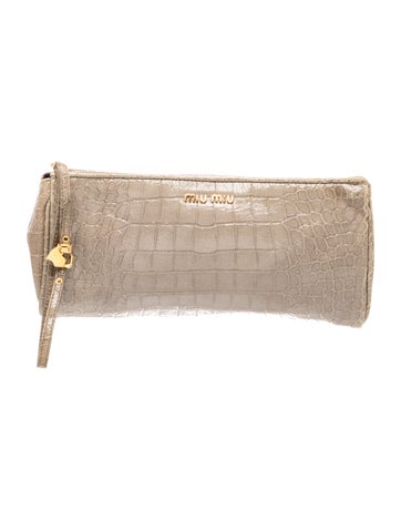 Embossed Leather St. Cocco Lux Wristlet