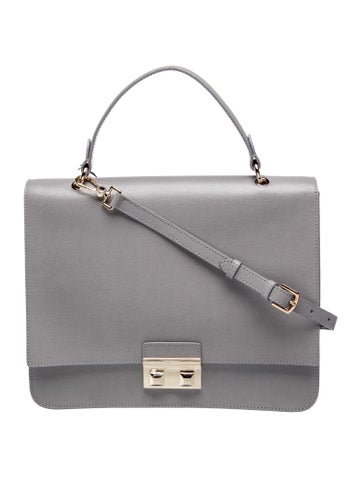 Leather Top Handle Bag