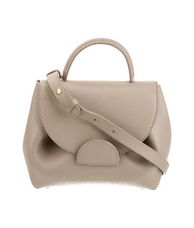 Polene Leather Top Handle Bag