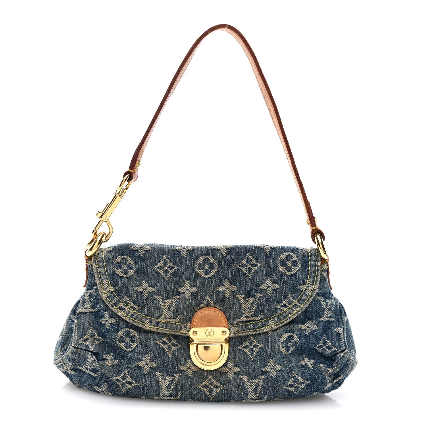 Louis Vuitton Monogram Denim Mini Pleaty Blue