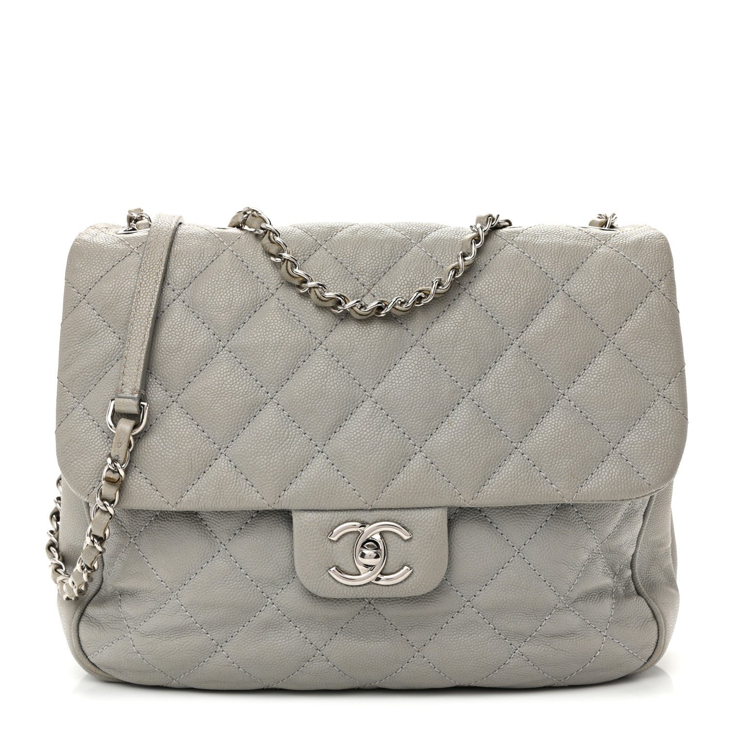 Chanel Caviar Quilted Large Urban Companion Flap Grey
