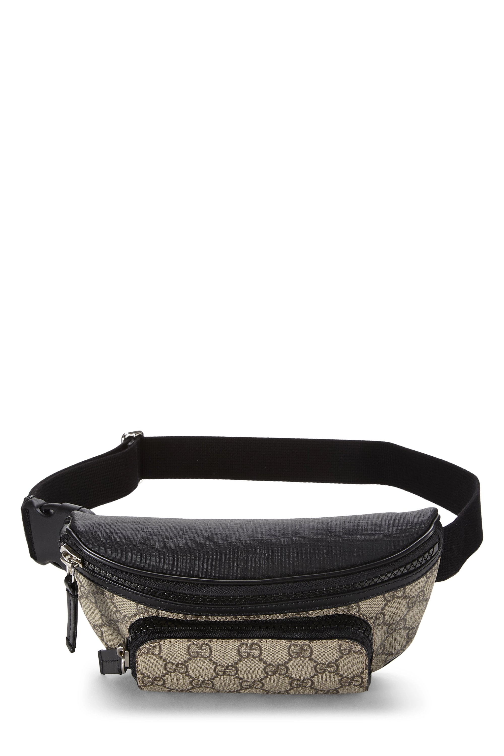 Black GG Supreme Canvas Eden Belt Bag