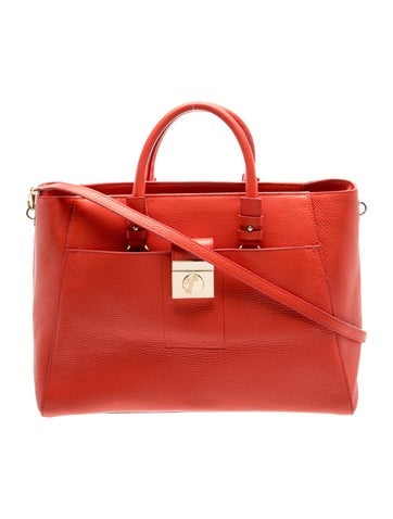 Versace Leather Top Handle Bag