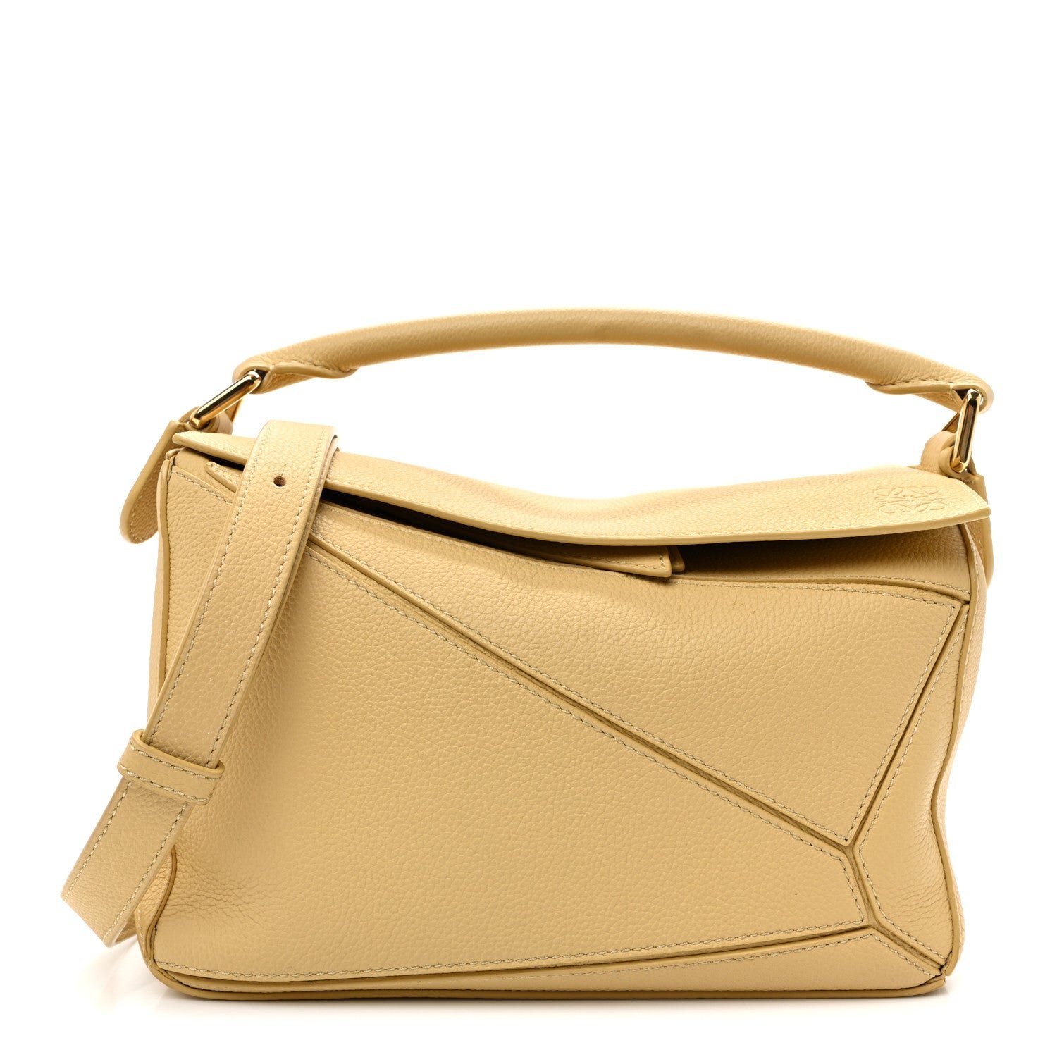 Loewe Calfskin Small Puzzle Bag Dark Butter