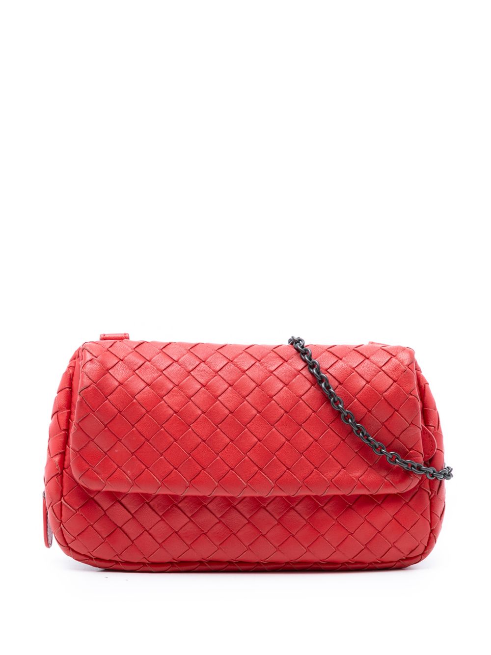 2012-2026 Mini Nappa Intrecciato Expandable Chain Flap crossbody bag