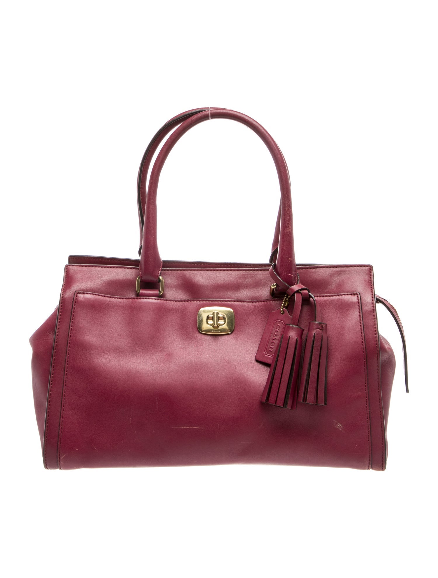 Leather Top Handle Bag