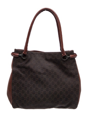 GG Denim Shoulder Bag