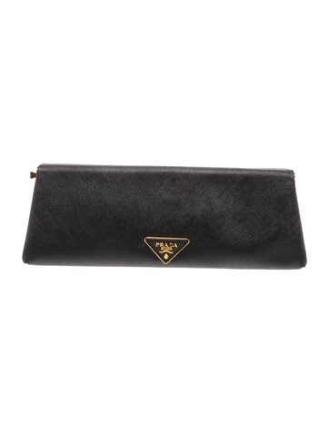 Saffiano Leather Clutch w/ Tags