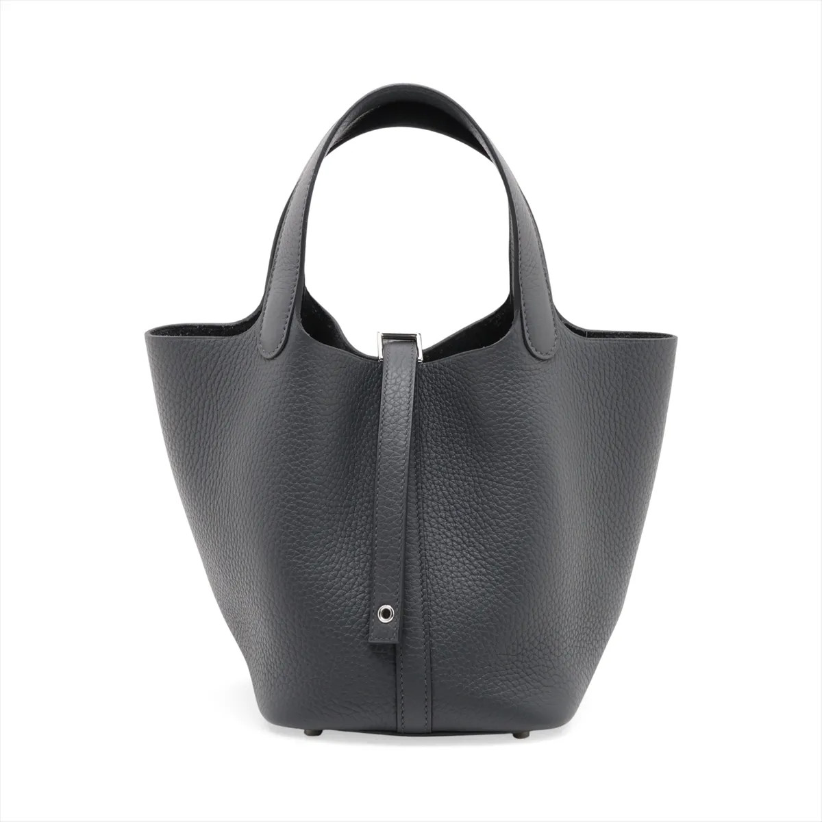 Hermès Picotin Lock 18 PM Taurillon Clemence Grimisty Silver Metal Fittings