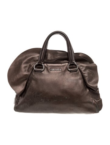 Nappa Leather Top Handle Bag Vintage