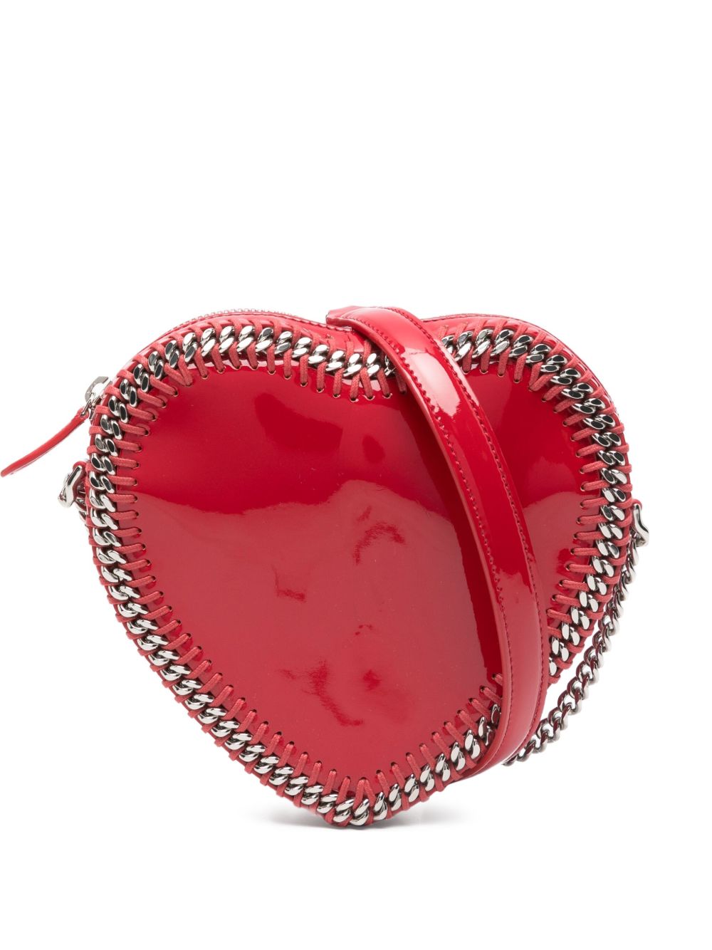 Stella McCartney Falabella heart-shaped chain crossbody bag