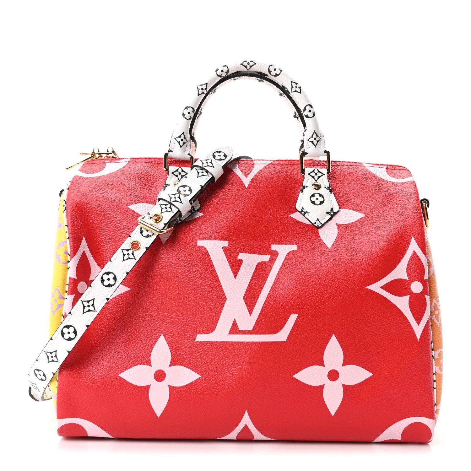 Louis Vuitton Monogram Giant Speedy Bandouliere 30 Rouge