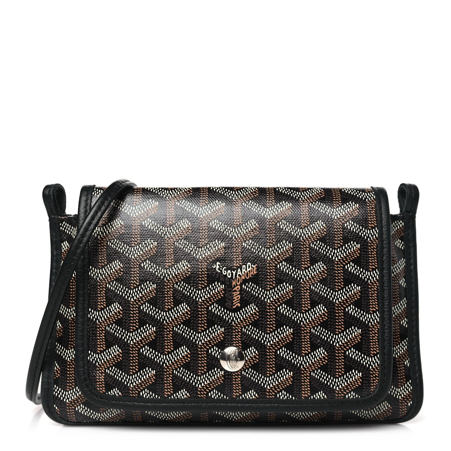 Goyard Goyardine Plumet Wallet Clutch Black