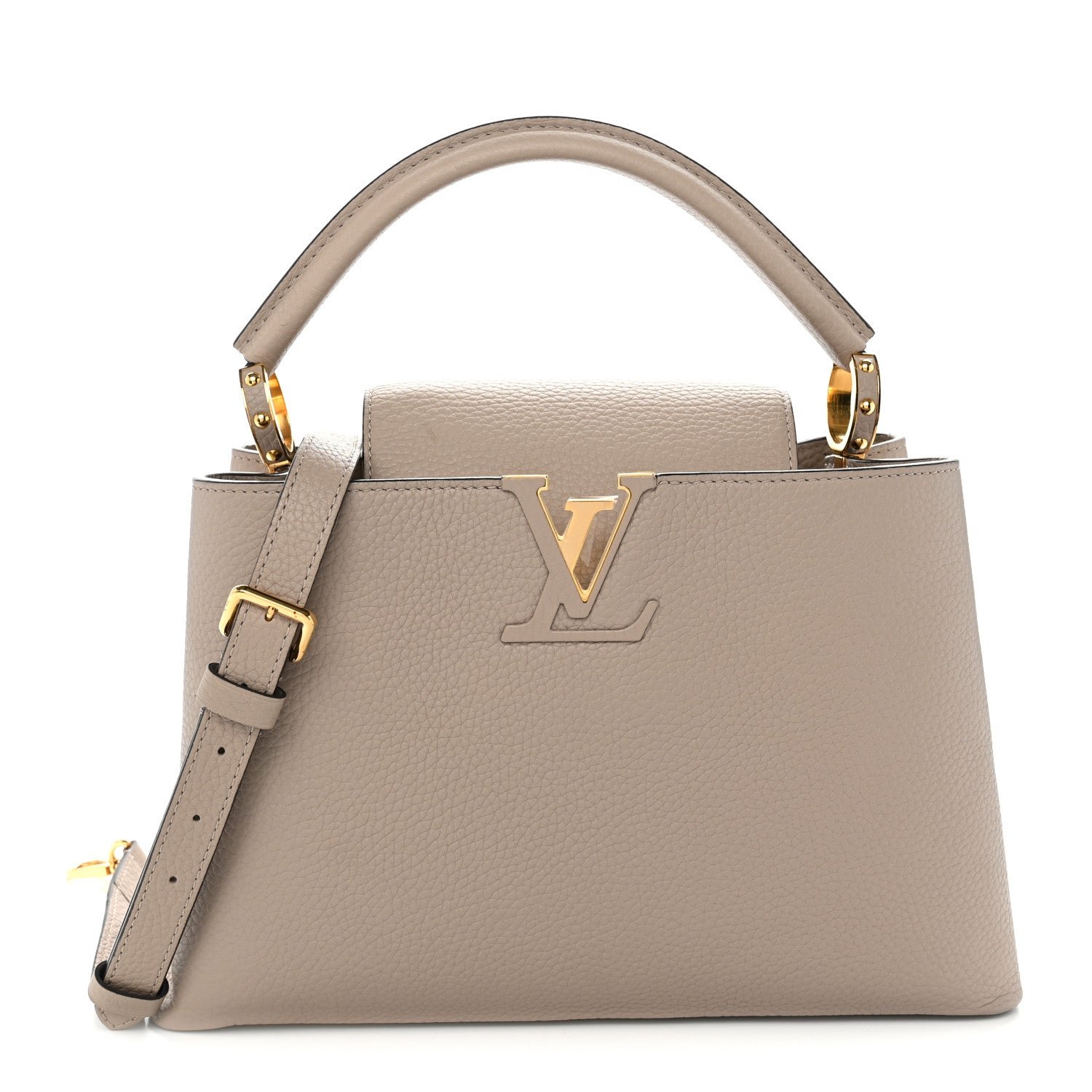 Louis Vuitton Taurillon Capucines PM Galet