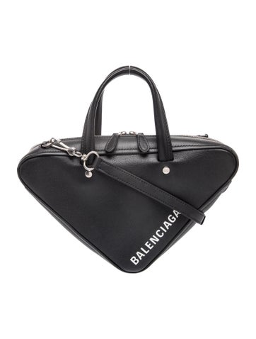 Leather Triangle Duffle XS