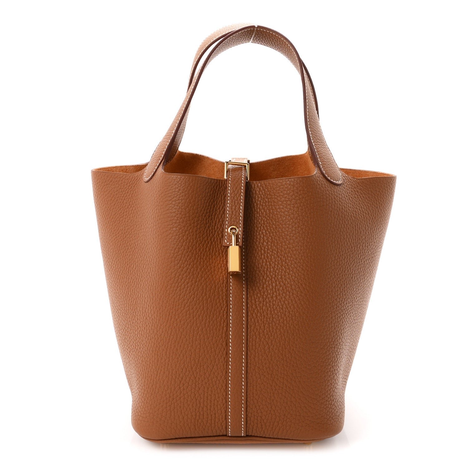 Hermes Taurillon Clemence Picotin Lock 22 MM Gold