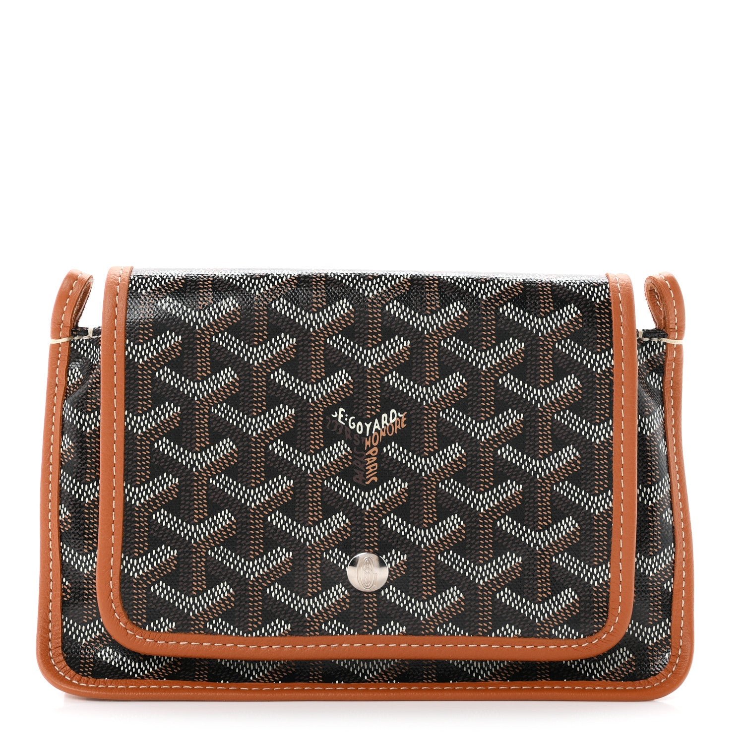 Goyard Goyardine Plumet Wallet Clutch Black Gold