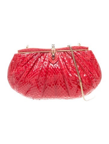 Judith Leiber Snakeskin Evening Bag