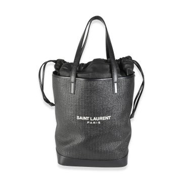 Saint Laurent Canvas Teddy Shopping Bag