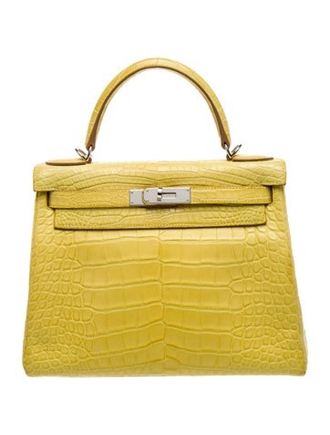 Hermes Matte Alligator Kelly Retourne II 28 w/ Strap