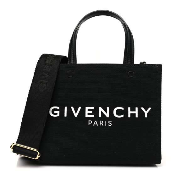 Givenchy Canvas Mini Bond Shopper Tote Black