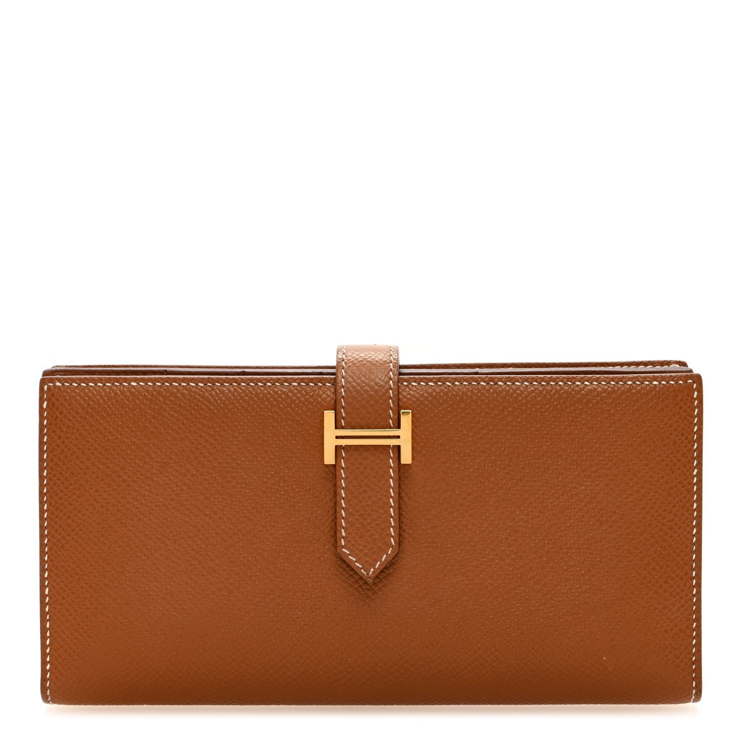 Hermes Epsom Bearn Gusset Wallet Gold