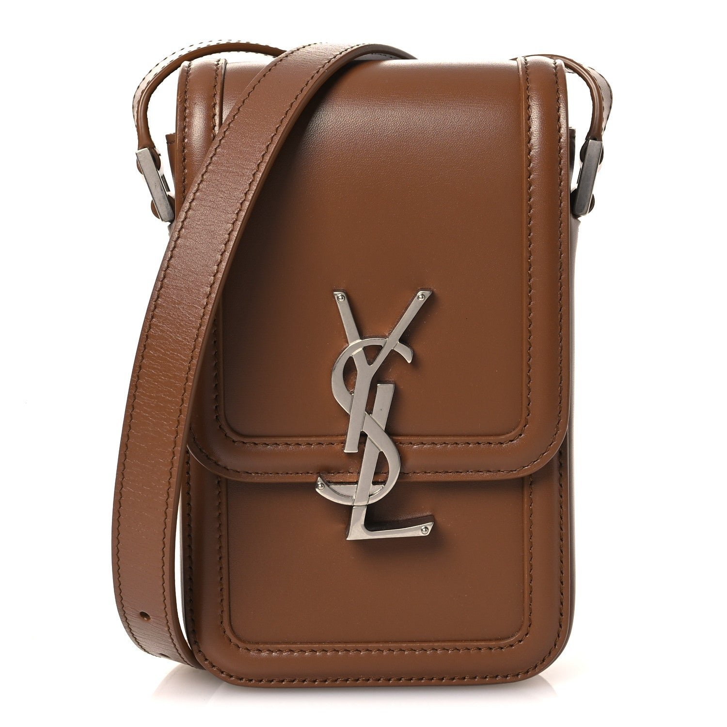 Saint Laurent Smooth Calfskin Mini Solferino Satchel Fox