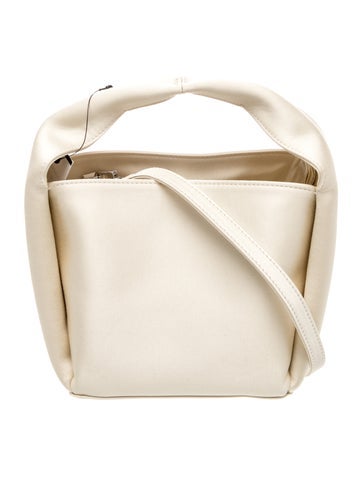 Satin Structured Bucket Bag Petite w/ Tags