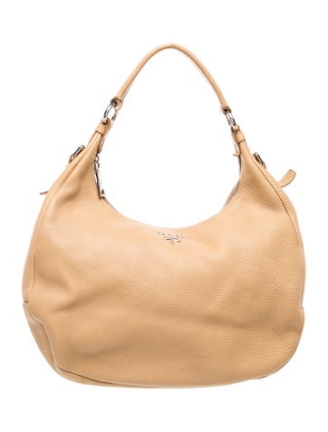 Vitello Daino Leather Hobo Bag Medium