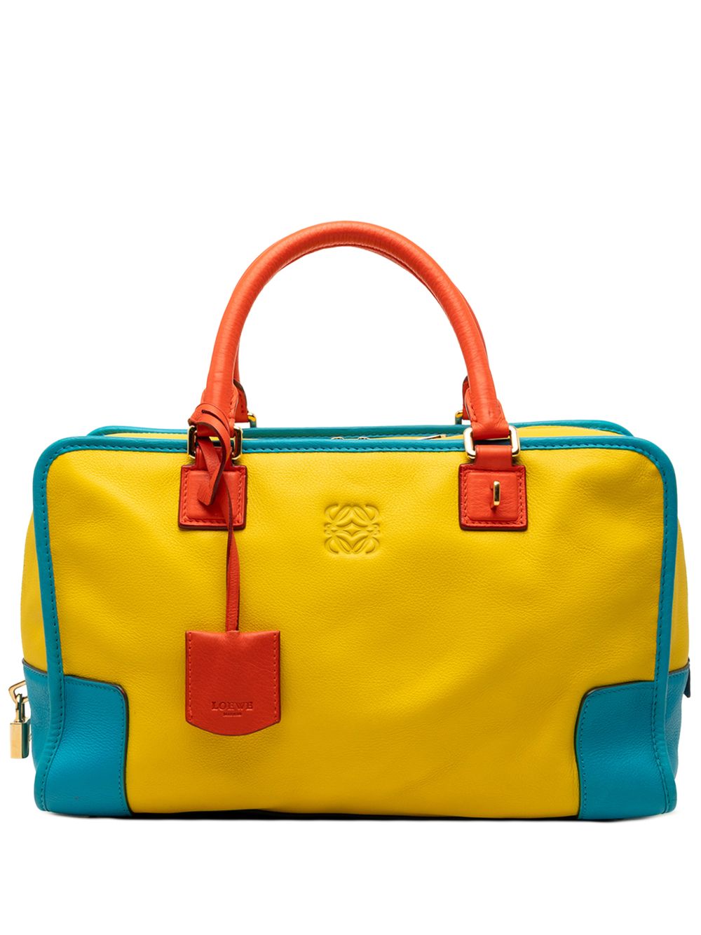 2012 Tricolor Leather Amazona 36 handbag