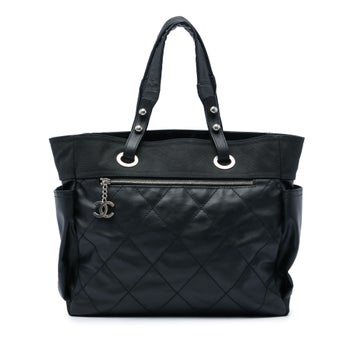 Paris Biarritz Large Quilted Coated Canvas and Nylon Tote