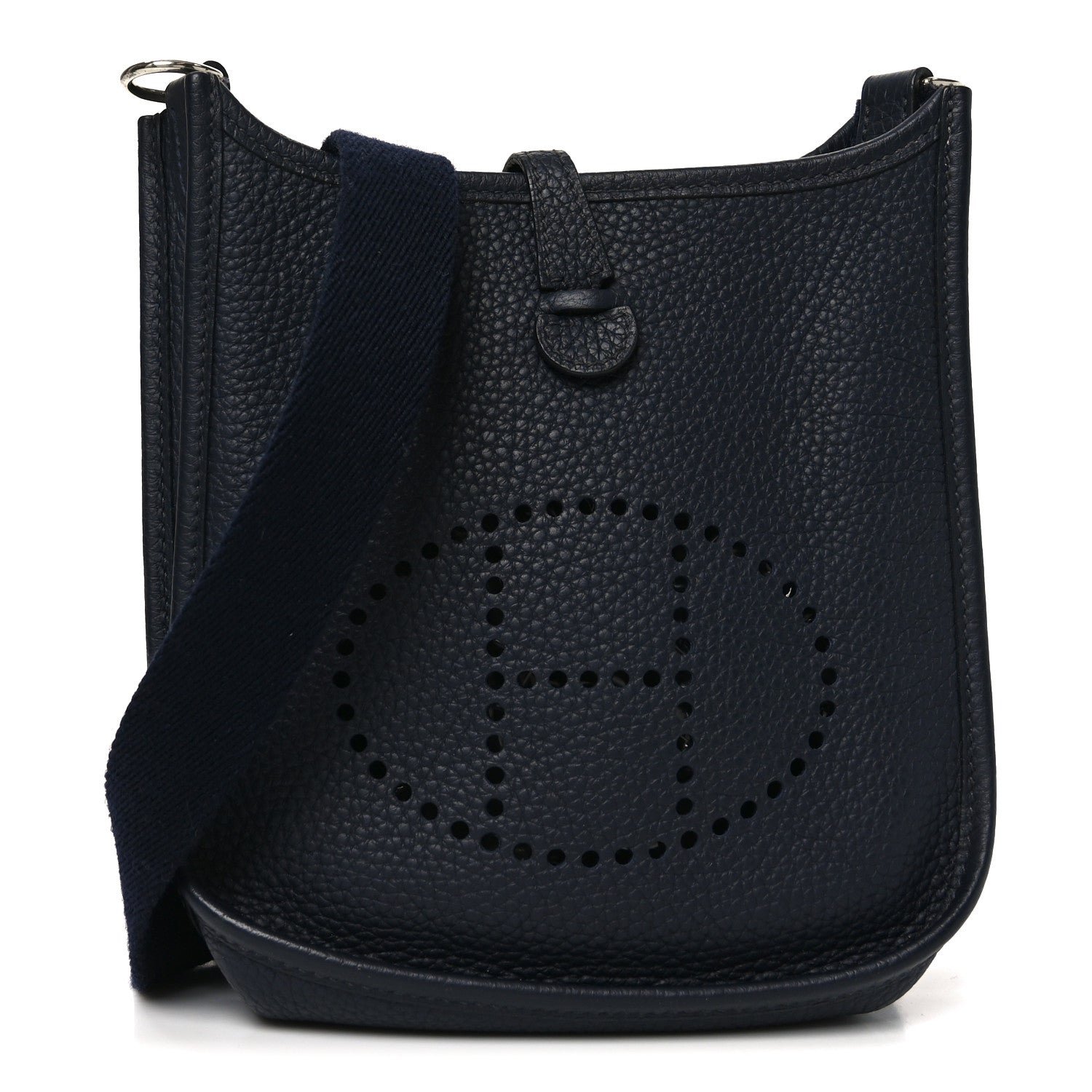 Hermes Taurillon Clemence Evelyne TPM  Bleu Nuit Bleu Indigo