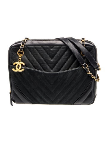Chevron Camera Shoulder Bag