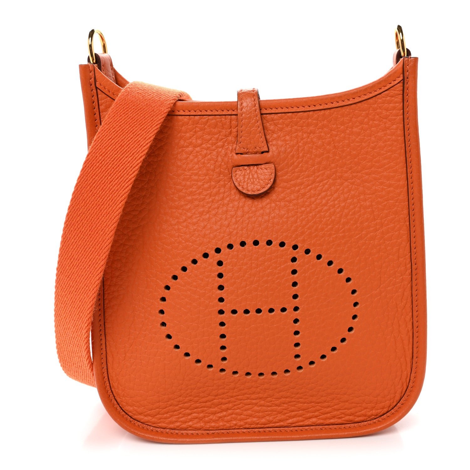 Hermes Hermes Taurillon Clemence Evelyne TPM Orange