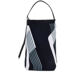 Hermes Black, Grey and White Technical Mesh and Hunter Cowhide Etriviere Shoulder MM Dynamo Bag Palladium Hardware, 2019