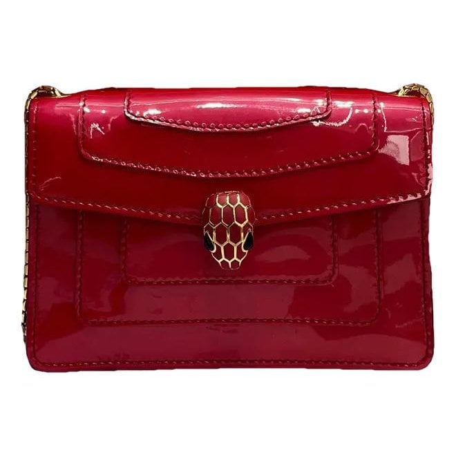 Serpenti patent leather crossbody bag