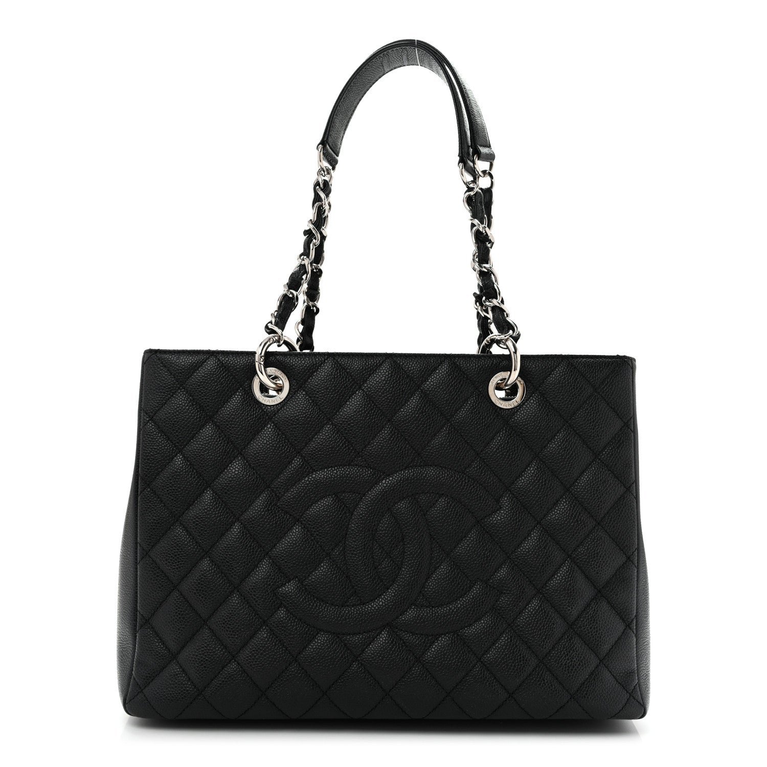 Chanel Caviar Quilted Grand Shopping Tote GST Black