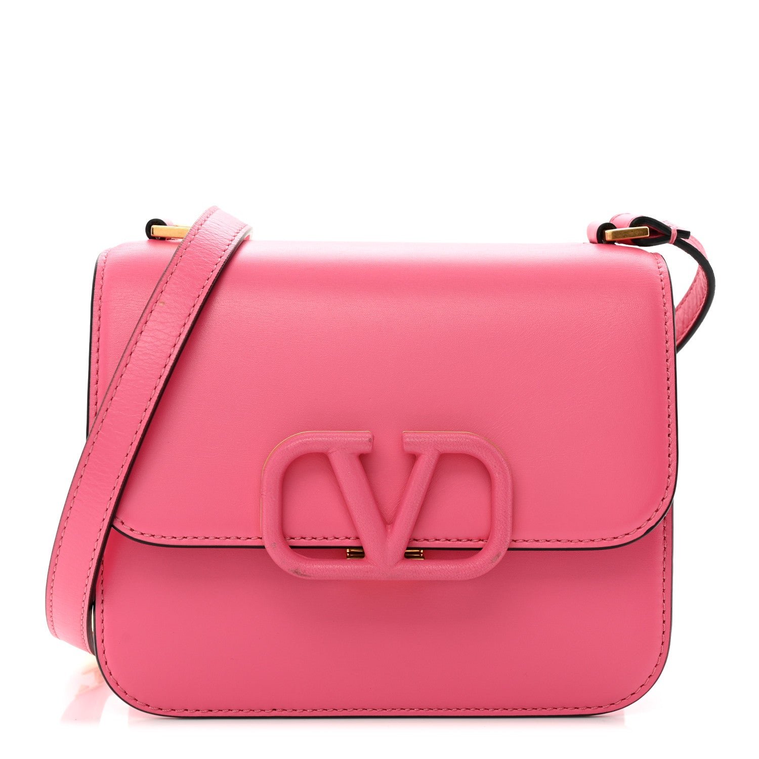 Valentino Garavani Smooth Calfskin Small VSling Shoulder Bag Pink