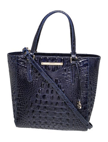 Brahmin Crocodile Top Handle Bag